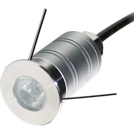 

LED In-Ground Well Light Mini Narrow Beam Angle Spotlight 1W 12V-24V DC IP67 Waterproof Underground Outdoor Landscape Lightings Warm -3000K