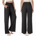 thumbnail image 4 of SOMER Women's Wide Leg Palazzo Lounge Pants with Pockets Light Weight Loose Comfy Casual Pajama Pants, 4 of 10