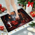thumbnail image 4 of Seyotauo Christmas Doormat 15.7x23.6 Inch Rug Non-Slip Washable for Entryway Indoor Small Kitchen Rugs Soft Bathroom Rugs Christmas Tree Animals Print Holiday Decor Low-Pile Door Mat, 4 of 6