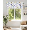 thumbnail image 6 of Spring Floral Valances for Windows, Watercolor Wildflower Multicolor Flowers Rod Pocket Kitchen Window Curtain Valance, Leaf Window Treatment Valance Curtains for Kitchen Living Room Bathroom, 54"x18", 6 of 6