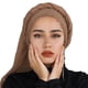 thumbnail image 2 of 2019 NUEVO pañuelo musulmán de lino y algodón con arrugas para mujer, pañuelo para la cabeza con hijab instantáneo, pañuelo para la cabeza para mujer, 2 of 5