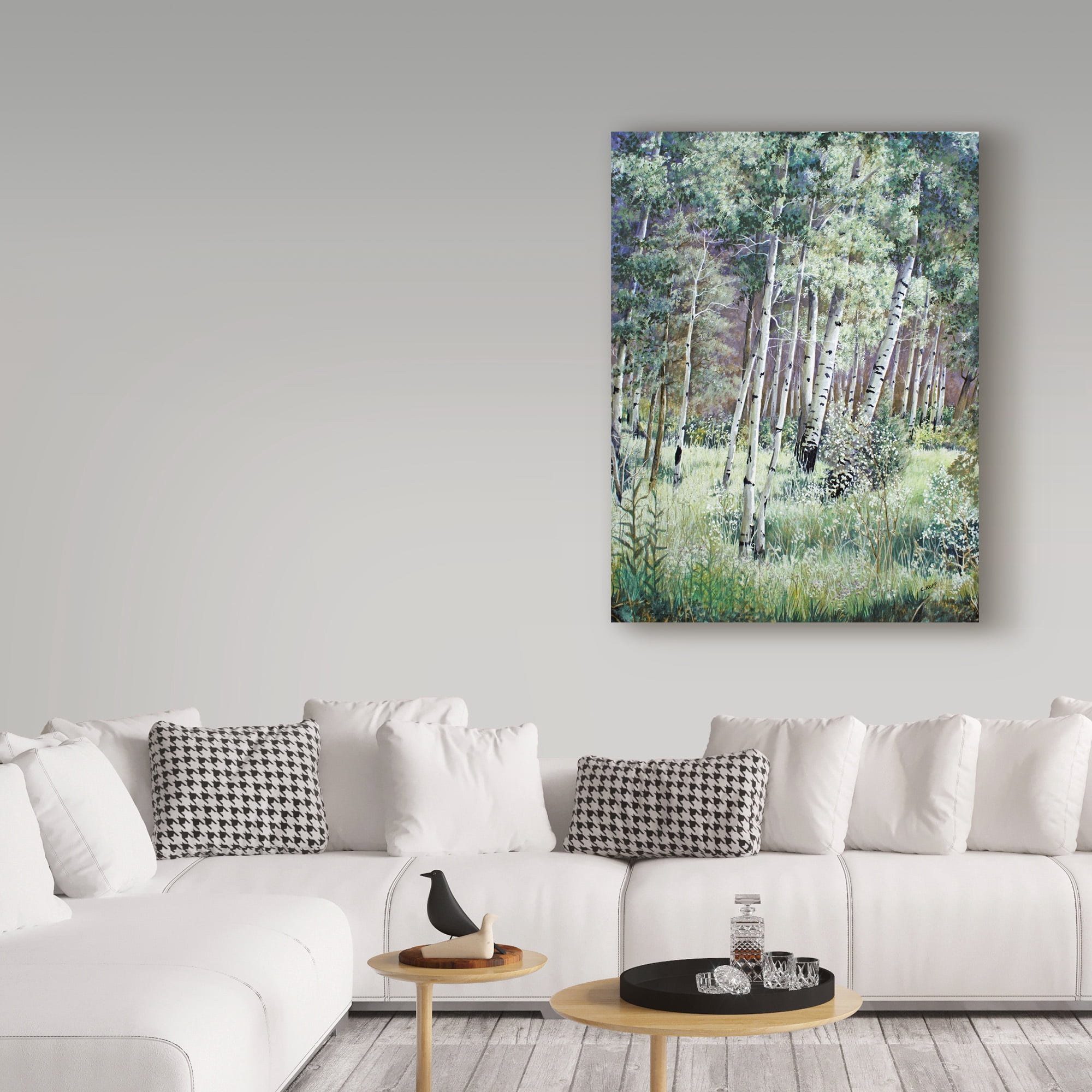 Trademark Fine Art 'Sunlit Meadow' Canvas Art by Carol J Rupp
