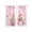 Pink, variant on Valentine's Day Sheer Curtains 72 Inch Length 2 Panels Set, Pink Romantic Ice Cream Eucalyptus Leaves Voile Window Treatment Curtains Sheers Drapes for Bedroom/Living Room/Kitchen 52"x72"x2