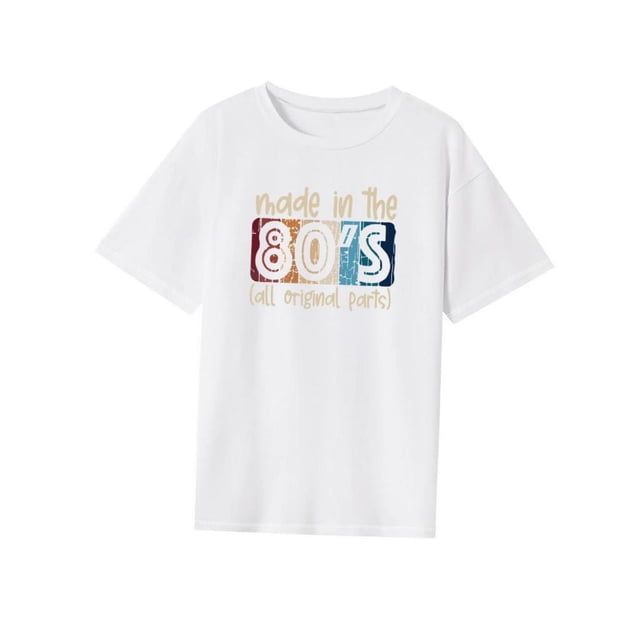 Camiseta para mujer Verano Tops Activewear Cuello Redondo Camisa para Caminar Viajar L