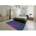 thumbnail image 5 of Ahgly Company Machine Washable Indoor Rectangle Transitional Azure Blue Area Rugs, 7' x 9', 5 of 7