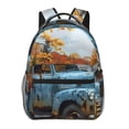 thumbnail image 1 of Easygdp Rustic Vintage Truck Autumn Mochila Ergonómica Versátil para Laptop - Múltiples Bolsillos, Correas Ajustables, Unisex para Escuela, Viajes y Actividades al Aire Libre-One Size, 1 of 5