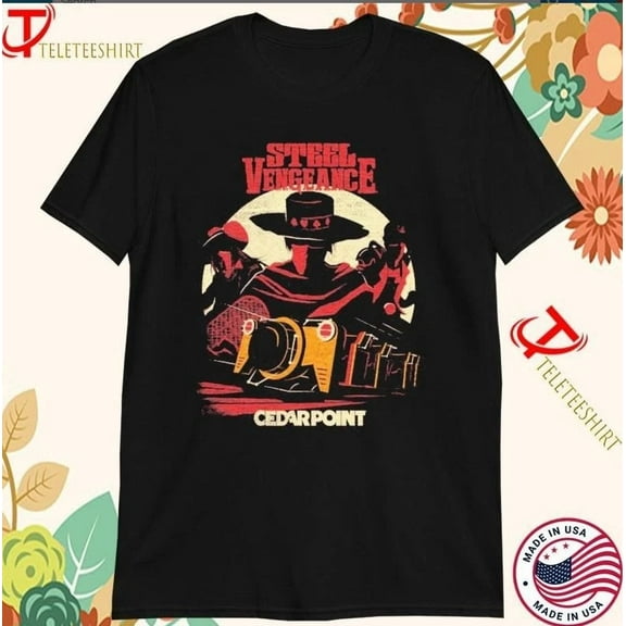 Cedar Point Steel Vengeance Character T-Shirt Size S-5Xl