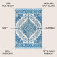 thumbnail image 3 of JONATHAN Y BOHEMIAN FLAIR 5 x 8 Area Rug, Vintage Medallion - Cream/Blue, BMF106B-5, 3 of 4