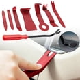thumbnail image 5 of 8PC Car Trim Removal Tool Set, Plastic Auto Pry Panel Disassembly Kit, Fastener Clip Remover, Car Interior Door Audio Navigation Pry Tools, Metal Clip Pry Screwdriver Accessory Kit,Red, 5 of 5
