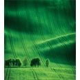 thumbnail image 3 of Europe Duvet Cover Set, Rolling Sunny Hills with Meadow Fields and Trees Southern Moravia, Czech Republic Print, Decorative 2 Piece Bedding Set with 1 Pillow Shams, Twin Size, Emerald, by Ambesonne, 3 of 3