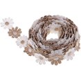 thumbnail image 1 of Cinta De Encaje De Tela De 15 Yardas/Bolsa Adorno De Cinta De Encaje Bordado De Flores De Margarita Para Decoración Del Hogar Cestas De Regalo De Ropa - Café, 1 of 5