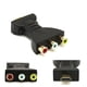 thumbnail image 2 of Adaptador HDMI a RGB RCA - Conectores chapados en oro, conversión de señal HD 1080P, para HDTV/DVD/Proyector Sistemas AV, 2 of 6