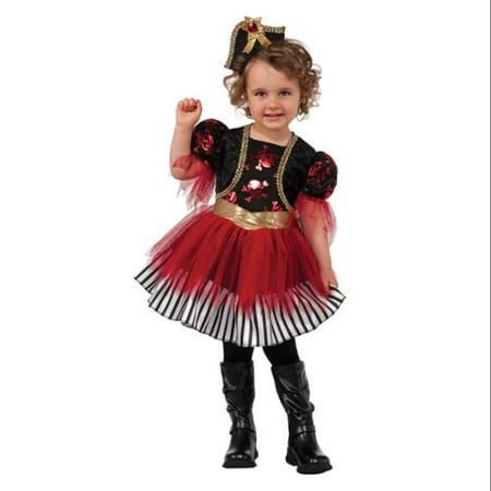 Treasure Island Pirate Toddler Girls Ship Captain Halloween Costume