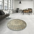 thumbnail image 4 of Ahgly Company Machine Washable Indoor Rectangle Traditional Brown Area Rugs, 8' x 12', 4 of 7