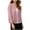 Pink, variant on Women's 3/4 Sleeve Knit Cropped Cardigan Sweaters Elegant Open Front Bolero Shrugs Coat Comfy Solid Fall Clothes