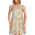 thumbnail image 1 of Disketp Flowers and Leaves para Vestido sin Mangas para Mujeres, Vestidos de Verano para Mujeres, Casual y Holgado para la Playa, 1 of 7