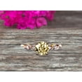 thumbnail image 6 of 1.25 Carat Beautiful 6mm Round Champagne Diamond Moissanite Engagement Ring on 10k Rose Gold, 6 of 6
