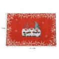 thumbnail image 5 of Ludlz 2PCS Christmas Placemats for Dining Table Washable Non-Slip Heat Resistant Kitchen Table Mats Easy to Clean Christmas Pattern Fabric Wedding Party Desktop Home Decor, 5 of 8