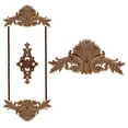 thumbnail image 3 of Calcomanía de leña Pretty Patters Apliques de madera Miniaturas Talladas Figuras de madera Artesanía Muebles Ventana Decoración for el hogar DIY, 3 of 8