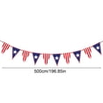 thumbnail image 3 of Ensemble de Décorations de Fête de la Fête de l'Indépendance avec Fleurs en Éventail de Papier, Drapeaux Étoilés, Ballons Rouges Blancs Bleus, Nappe et Fanion pour Célébrations de Juillet, 3 of 6