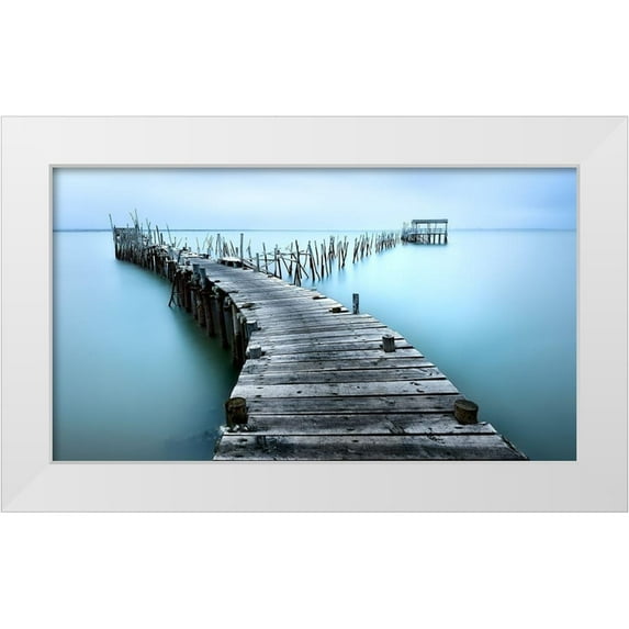 M. Garcia, Jesus 32x20 White Modern Wood Framed Museum Art Print Titled - Carrasqueira II