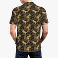 thumbnail image 3 of Balery Squirrel Gathering Nuts Printed Men’s Short Sleeve Polo Shirt, Midweight Men's Shirt,Golf Polo shirts -Large, 3 of 8