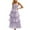 Purple, variant on Axiiglly Maxi Dress for Women Solid Color Strapless Sundresses Ruffle Layer Summer Dresses Casual Boho Beach Party Dress