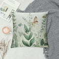 thumbnail image 2 of HENGT Eucalyptus Leaf Spring Decorative Pillow Covers Sage Green Watercolor Leaves Summer Outdoor Throw Pillow Covers Farmhouse Pillowcases Cushion Covers for Couch Decor, 2 of 5