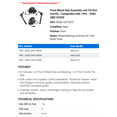thumbnail image 2 of Front Wheel Hub Assembly and Tie Rod End Kit - Compatible with 1996 - 2000 GMC K3500 1997 1998 1999, 2 of 2