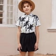 thumbnail image 5 of Tiijoy Summer Boys Beach Outfits Short Sleeve Button Down Shirt Shorts Set, Sizes 2-3, 5 of 7