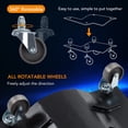 thumbnail image 3 of Car Dolly 4 Pack, Towallmark Wheel Car Dolly Tire Skates Premium Skates Moving Car Easy, Total 6000lbs High Load Bearing, Antiskid Plate Design, All-Direction Rotatable Wheel, 12’’x16’’,, 3 of 7