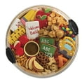 thumbnail image 3 of Farberware Build-a-Board Bamboo Charcuterie Board, 14 in Round, 3 Compartments, Black, 3 of 16