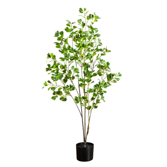 Nearly Natural 4ft. Artificial Heart Shaped Ficus Leaf Tree