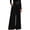 Black, variant on Womens Wide Leg Trousers Elastic High Waisted Dress Pants Pleated Slacks Flowy Business Work Palazzo Pants Beige,XL