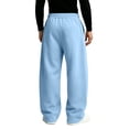 thumbnail image 5 of CCRFTGI Sweatpants for Men Baggy Straight Leg Elastic Waist Jogging Pants Lightweight Casual Outdoor Walking Wear Light Blue S, 5 of 7