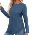 thumbnail image 2 of fatyb Women's Fall Winter Tunic Tops Basic Knit Long Sleeve Soft Sweater Lightweight Pullover Shirts, 2 of 6