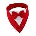 thumbnail image 2 of Pañuelo para perro, bufanda para cachorro, pañuelo triangular ajustable, babero para perro, collar de esmoquin para Acción de Gracias, perros pequeños Rojo, 2 of 8