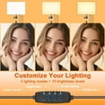 thumbnail image 2 of 10-inch LED Video Light Kit with 63" Tripod Stand - Adjustable 3-Color Lighting for YouTube/TikTok/Live Streaming, Includes Phone Mount, 2 of 10