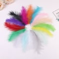 thumbnail image 4 of Namzi 200 piezas de plumas esponjosas de 3.9-5.9 pulgadas para manualidades, decoración de bodas y fiestas - Verde A, 4 of 5