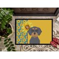 thumbnail image 3 of Carolines Treasures WDK5405MAT 18 x 27 in. Summer Sunflowers Wirehair Blue & Tan Dachshund Indoor or Outdoor Mat, 3 of 7