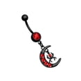 thumbnail image 3 of Belly Button Dangle 14G Curved Statement Stylish Belly Piercing Jewelry for Moon, 3 of 9