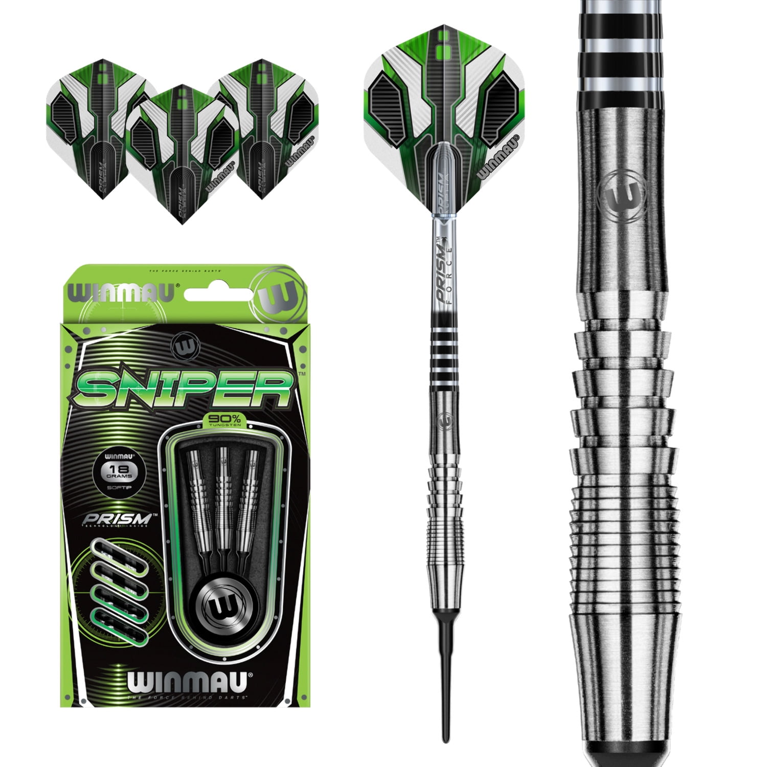 ボトルセン GT 90% Tungsten 18g BOTTELSEN bottelsen gt black steal 90% tungsten soft tip dart, 18 gram