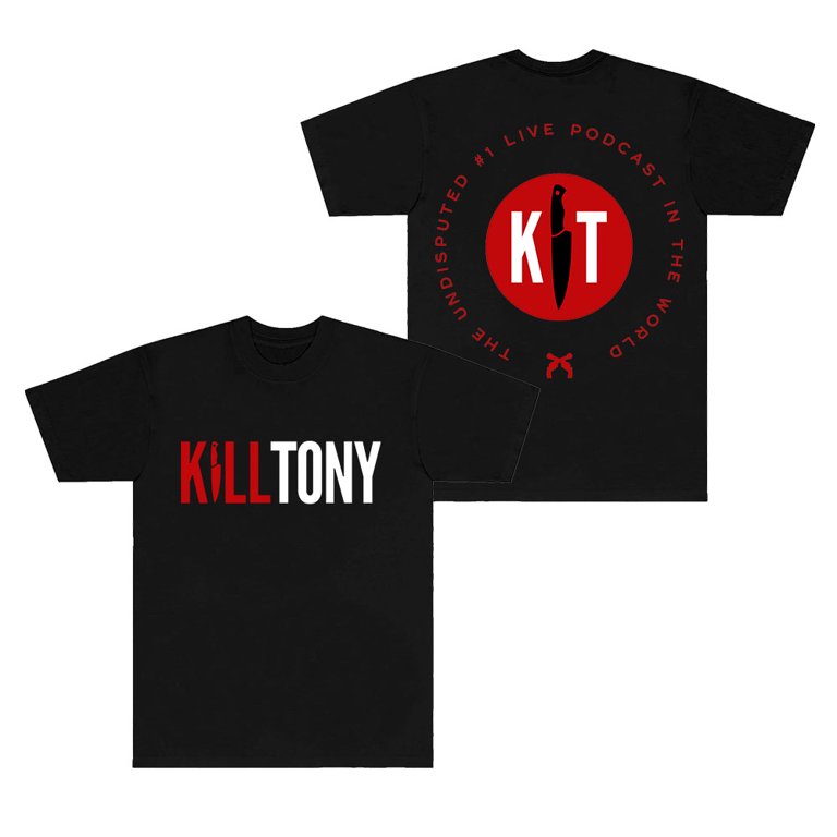 T-Shirt 'Kill Tony' Art Trendy - Taille S à 5XL - Noir - Personnalisable - Neuf UK