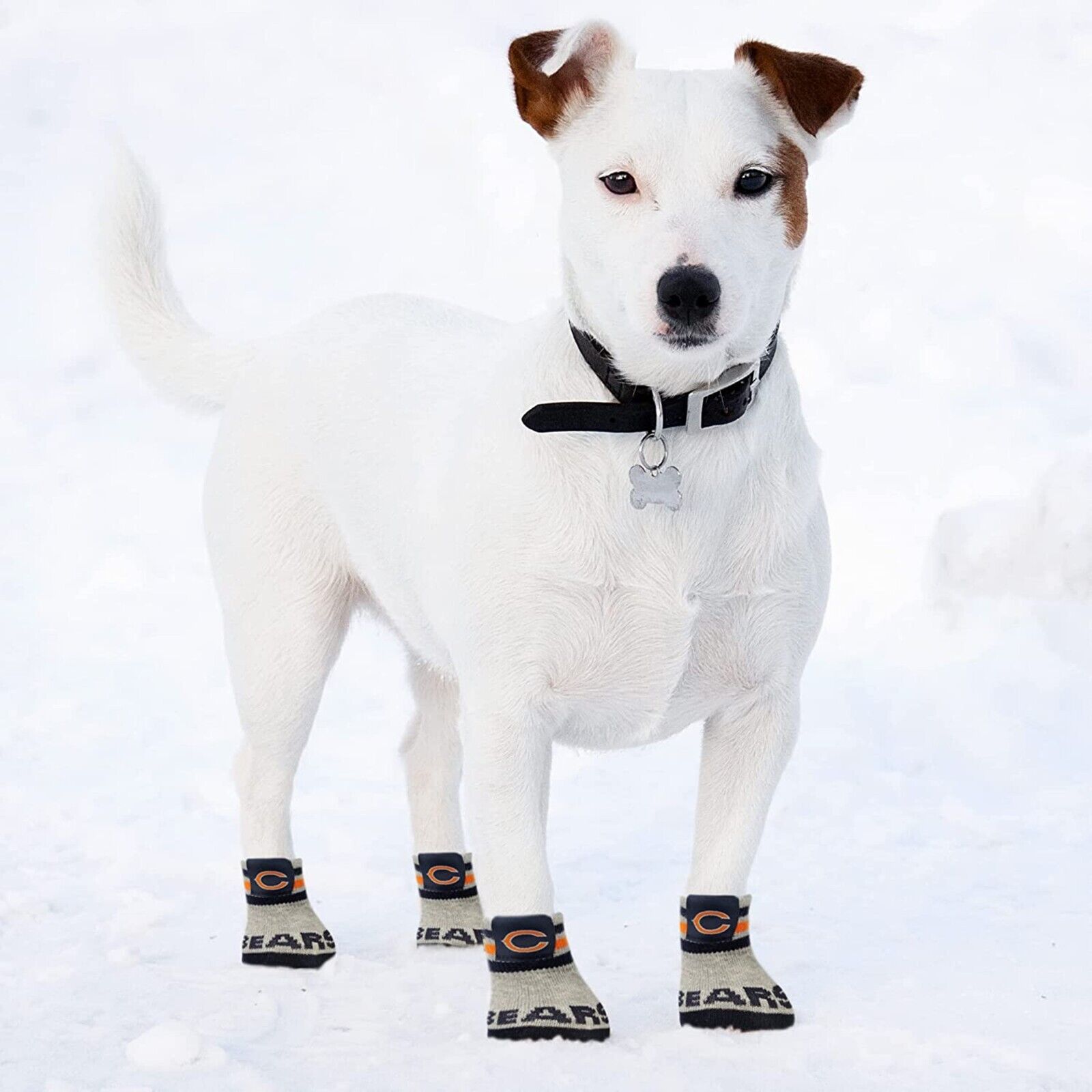 NFL Anti Slip Dog Socks with Elastic Ribbed Top Indoor/Outdoor Paw Protection