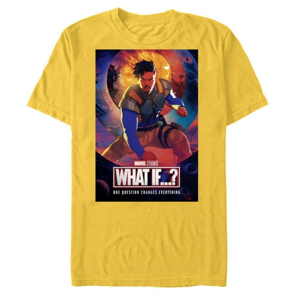 Marvel WHAT IF…? Killmonger Comic Cover Standard - Short Sleeve Blended T-Shirt for Adults – Customized-Yellow