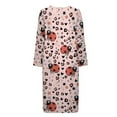 thumbnail image 4 of Yuyamidu Ladybug Womens Robes Lightweight Zipper Front Bathrobe Pink Leopard Print Long Sleeve Gowns for Dresses, Robe, Gowns Maple Leaves Nightgown Housecoat Size 3XL, 4 of 7