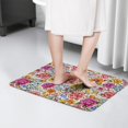 thumbnail image 4 of Pioneer Flower Floral Print Flannel Non Slip Door Rugs,Washable Door Mats Indoor,Decorative Door Mats,Dirt-Resistant and Absorbent Doormat for Entrance,Bedroom,Kitchen,Bathroom,23.5"x16", 4 of 5