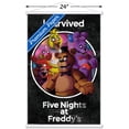thumbnail image 3 of Five Nights at Freddy's - SurVived Wall Poster with Wooden Magnetic Frame, 22.375" x 34", 3 of 3