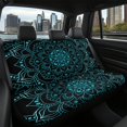 thumbnail image 6 of FUIALDOLG Teal Mandala Car Back Seat Covers, Set of 2 Pieces Stretch Durable Seat Covers for Universal Cars Trucks SUVs, 6 of 6