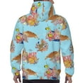 thumbnail image 7 of Daiia Turtles And Corals for Men's Fashion Hoodies & Sweatshirts with Kangaroo Pocket Hooded Sweatshirt Breathable & Moisture Wicking-Small, 7 of 7